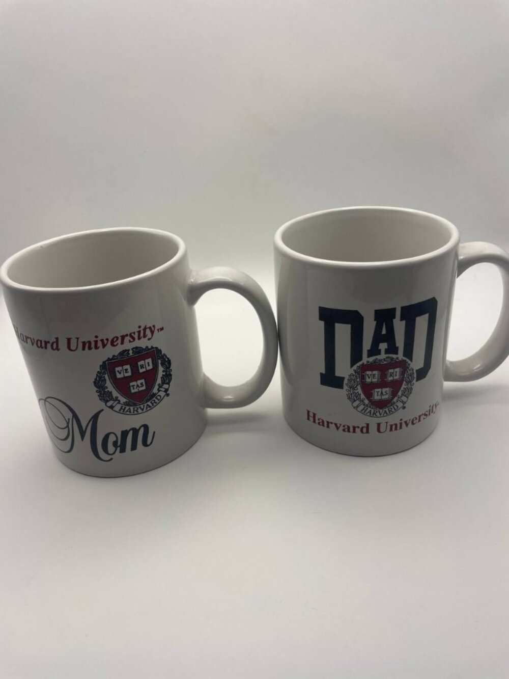 Harvard University Mom & Dad Mugs Set | Classic Collegiate Preppy Drinkware